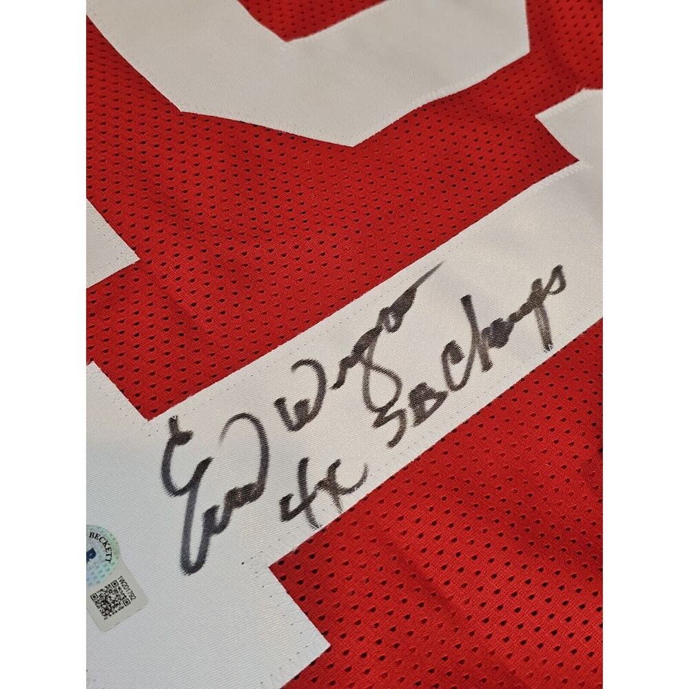 Eric Wright Autographed/Signed Jersey Beckett Sti… - image 2
